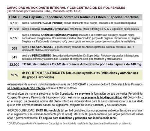 ! 3 Frascos Maqui5000 Mes Hasta Agotar Sin Sabor
