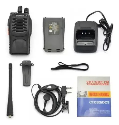 Walkie Talkies Baofeng Bf-888s 6 Pcs Uhf Recargables Negro