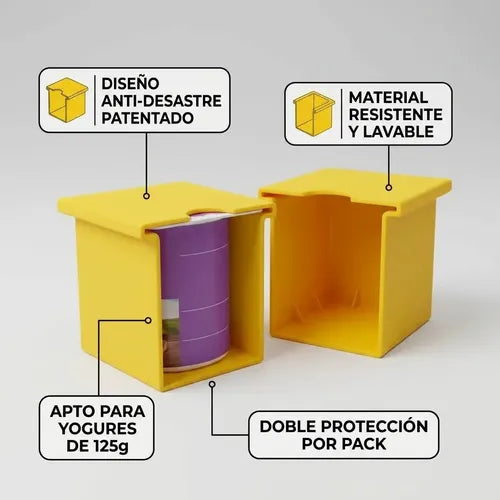 Protector Yogurt Accesorio 125g Anti-derrame Practico Variado