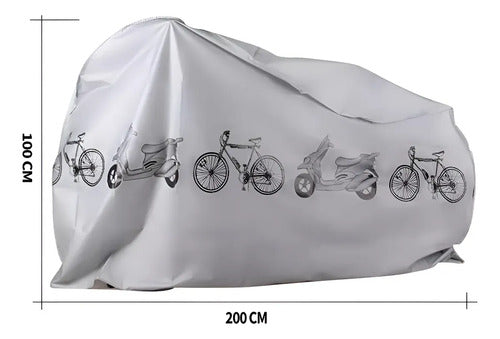 Funda Cubre Bicicleta Funda Bicicleta Cobertora Impermeable Gris