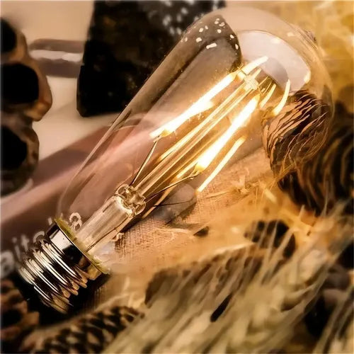 Ampolletas Vintage E27 Filamento 4w Luz Calida 2700k Blanco Cálido