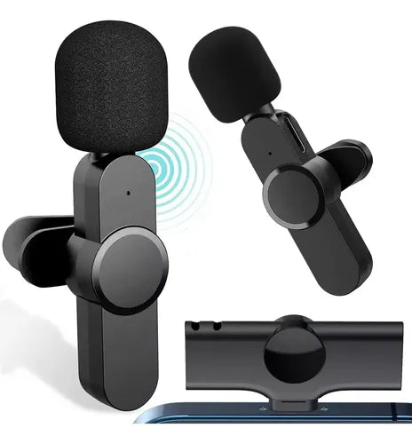 Sistema De Micrófono De Doble Solapa 360 Smartphone Usb-c Black