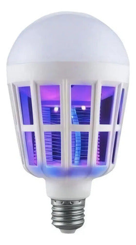 Ampolleta Uv Mata Mosquitos 15w E27 Qatarshop Sin Químicos Corriente Eléctrica