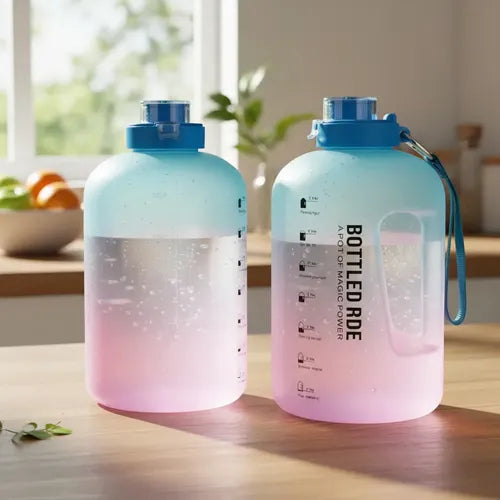 Botella Deportiva Con Asa De 2 Lt Con Indicador De Medida