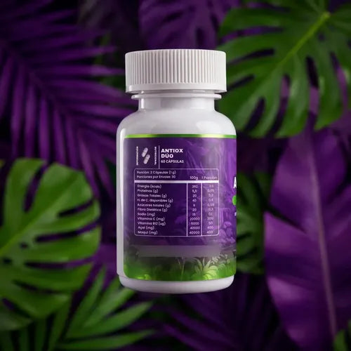 Suplemento Antiox Duo Regenerador Celular Vitamina C B12 Maqui - Acai