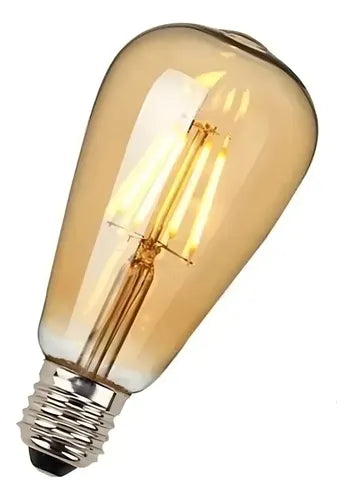 Ampolletas Vintage E27 Filamento 4w Luz Calida 2700k Blanco Cálido