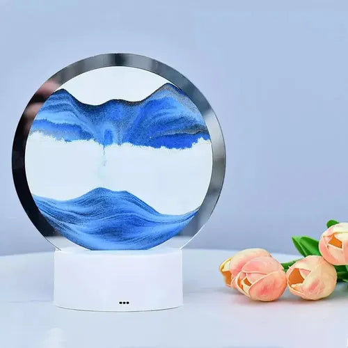 Lampara Arena De Movimiento Decoración Con Luz Adorno Mesa