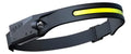 Linterna Led Frontal De Cabeza Impermeable Recargable Usb Amarillo Negro