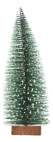 Pack X3 Mini Árbol De Navidad Pascua Decorativo Mesa 15 Cm Verde
