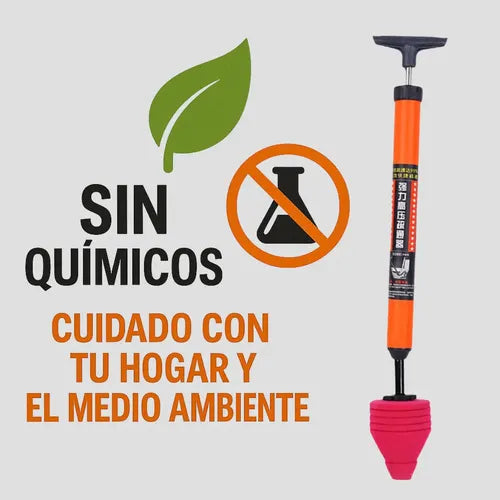 Sopapo Destapador Cañerías Para Baños Alta Presión Drenaje