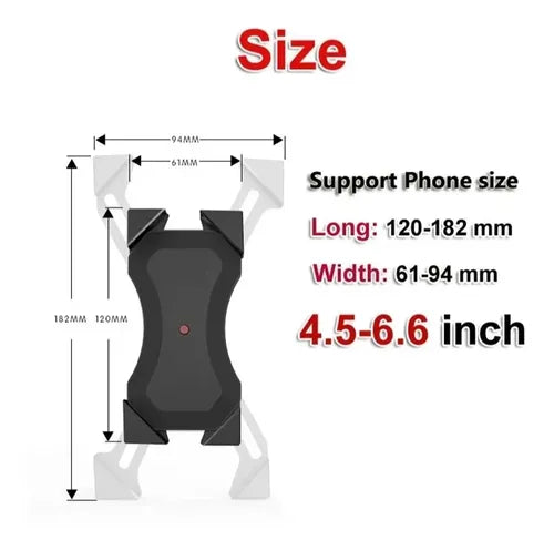 Soporte De Celular Regulable Para Moto Con Cargador Usb