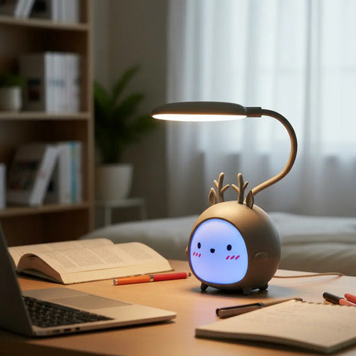 Lampara De Mesa Escritorio Led Rgb Con Diseño Kawaii