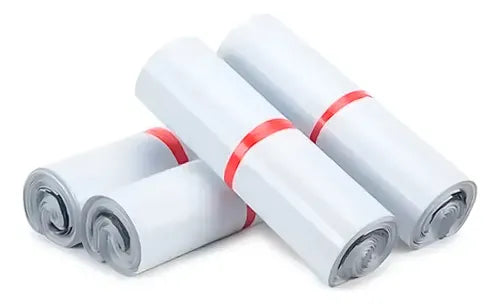 Pack 100 Bolsas Frc 25x35cm Courier Embalaje Autoadhesivo Blanco Unicolor