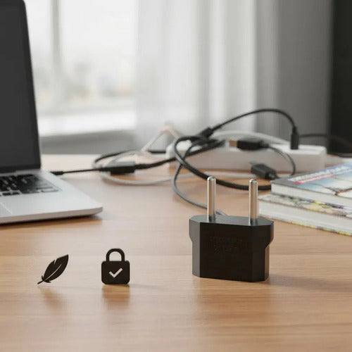 Pack 10 Adaptadores Enchufe Universal Europeo Americano