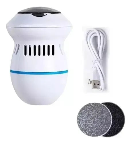 Removedor De Callos Usb Recargable Chamos Con Aspirador Y Cabezales