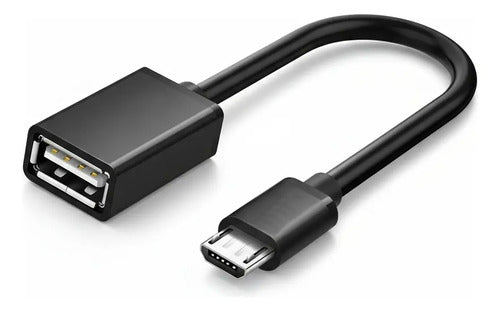 Cable Otg Micro Usb De Metal Para Pendrive Mouse Teclado