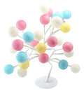 Lampara Mesa De Noche Decorativa Diseño Estilo Árbol Bonsái Blanco