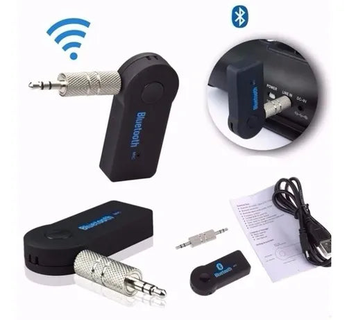 Receptor De Audio Bluetooth Adaptador Auto Pendrive