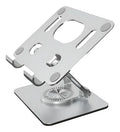 Soporte Giratorio Para Tablet De 4.7 A 12 Con Pinza Y Para Mesa Soporte Giratorio Para Tablet Sp-026: Plata