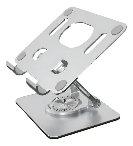 Soporte Giratorio Para Tablet De 4.7 A 12 Con Pinza Y Para Mesa Soporte Giratorio Para Tablet Sp-026: Plata