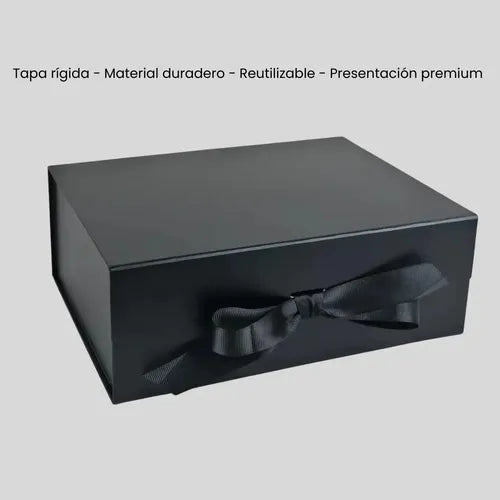 Caja De Tapa Premium Tapa Dura Gift Box Color Negro