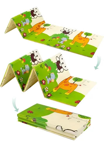 Alfombra Anti Golpes Tapete Bebe Plegable Reversible Juego