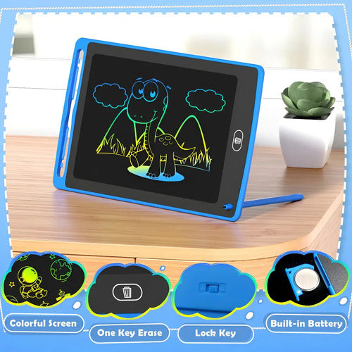 Pizarra Mágica Tablero Lcd 10 Dibujos Escritura Pack Set X3 Variado