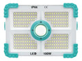 Linterna Foco Recargable Con Panel Solar 500w 188 Led Blanco Azul