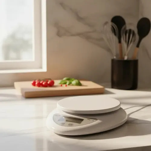 Balanza Digital Pesa Cocina + Bowl Medidor Repostería 5kg Blanco