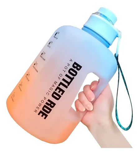 Botella Deportiva Con Asa De 2 Lt Con Indicador De Medida