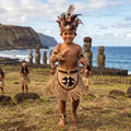 Traje Pascuense Rapa Nui Taparrabo Niño Cafe Isla De Pascua