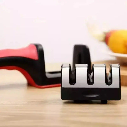 Afilador Mohits De Cuchillos Tijeras 3 Etapas Acero