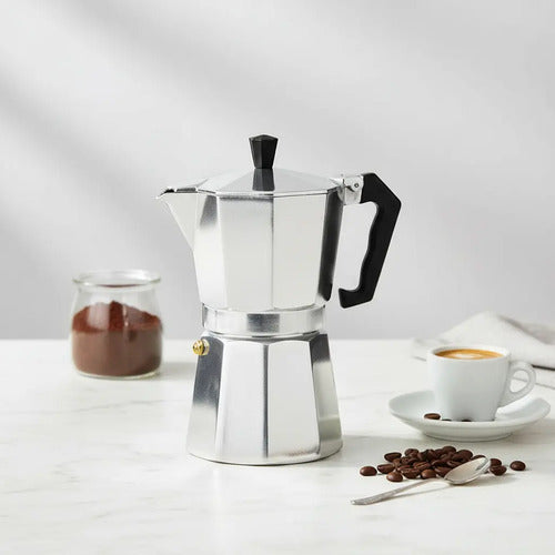 Cafetera Italiana 3 Tazas Cafetera Portátil Grecas Cafeteras Plateado