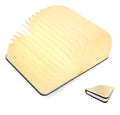 Lámpara De Mesa Libro Madera Plegable Portátil 3d Recargable Madera Beige