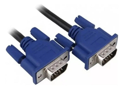 Cable Vga Largo 3 Metros Macho A Macho Monitor Pc Proyector