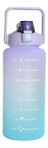 Termo Motivacional Capacidad 2 Litros Botella Color Morado