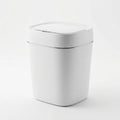 Basurero Automatico Recargable 14l Sensor Inteligente Lujo Blanco