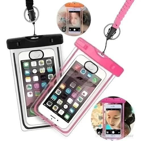 Pack X2 Carcasa Funda Porta Celular Impermeable Anti Agua Colores Surtidos