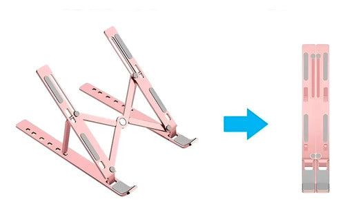 Base Apoyo Soporte Plegable Para Notebook Macbook Y Tablet