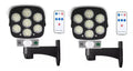 Aplique Solar Led Con Sensor Movimiento Exterior 77 Leds Blanco