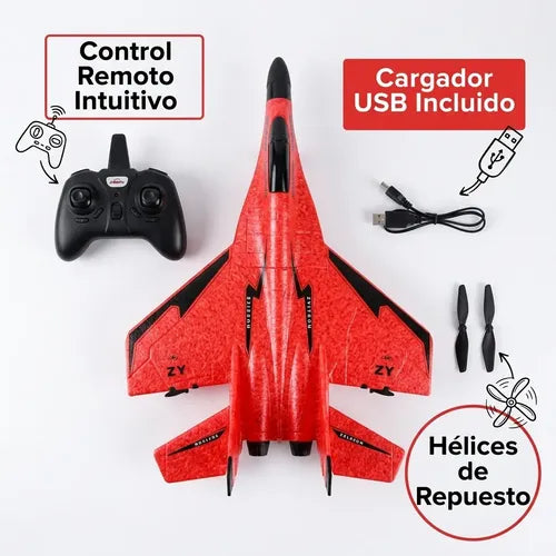 Avión Planeador Acrobático Teledirigido A Control Remoto