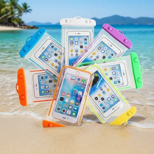 Pack X2 Carcasa Funda Porta Celular Impermeable Anti Agua Colores Surtidos