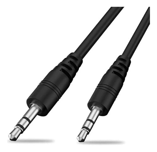 Cable Aux Jack 3.5mm 10m Negro 1x1 Audio Auxiliar Radio Auto