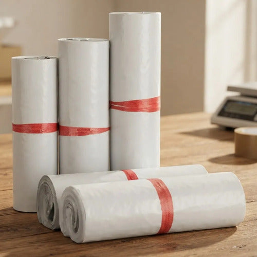 Pack 100 Bolsas Courier Blancas Autoadhesivas 30x42 Cm Blanco 30x42