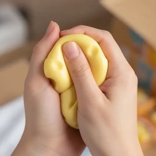 Squishy Queso Juguete Cheese Antiestrés Apretable Sensorial Amarillo
