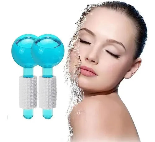 Masajeador Facial Frio De Cristal Esferas Globo De Hielo Aleatorio