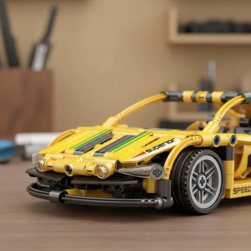 Auto Carreras Juguete Armable Kit Bloques De Construcción