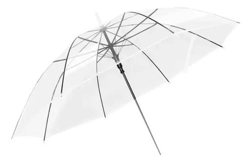 Paraguas Plegable Transparente Lluvia Diseño Ligero Transparente