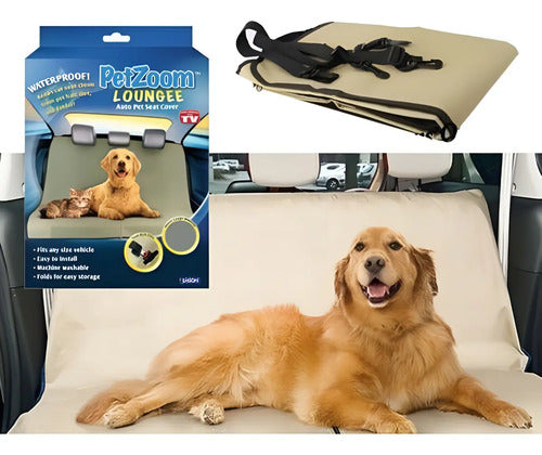 Funda Protectora Para Auto Mascota Impermeable Cubreasientos Verde
