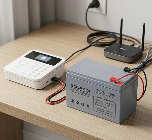 Batería Ciclo Profundo Gel Recargable 12v 12ah Eoland Ups Sistemas Seguridad Emergencia Juguetes Luces Herramientas Energía Continua
